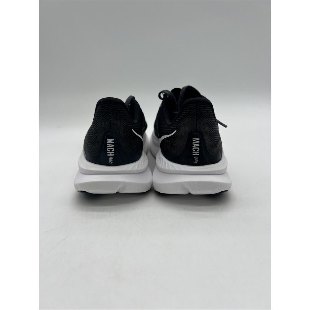 Womens Size 7.5B Hoka One One Mach 6 Black White Running Shoes 1147810 BWHT NEW - Picture 6 of 7
